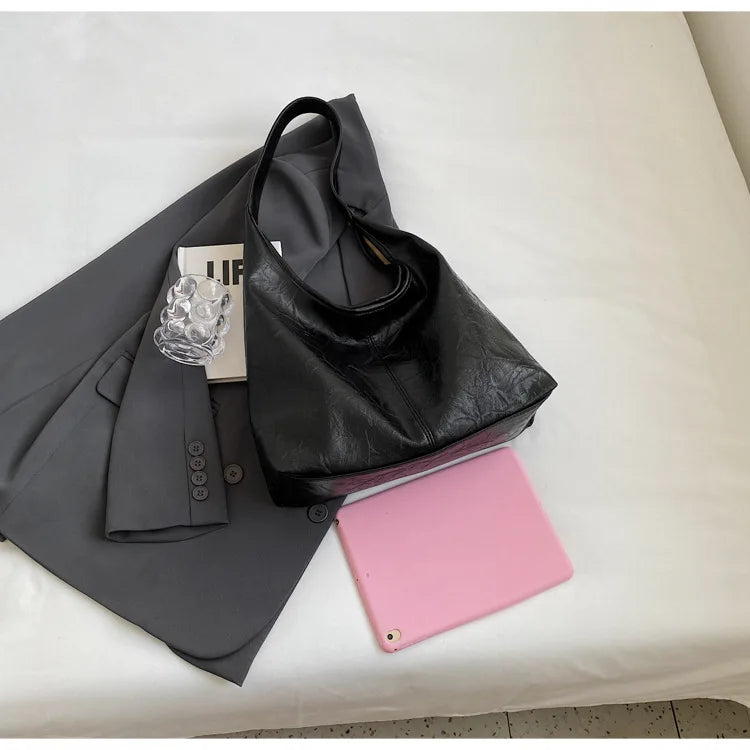 Sac Bandoulière Daim Grande Capacité