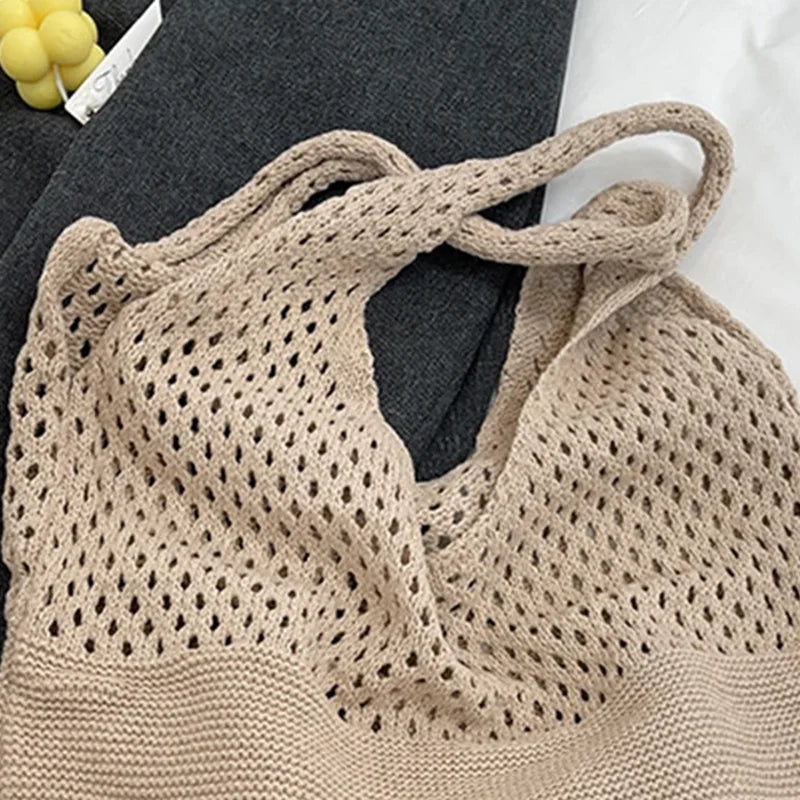 Sac Cabas Crochet Tressé