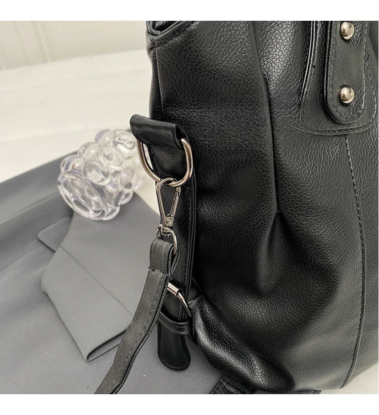 Sac Bandoulière Bicolore Grande Capacité