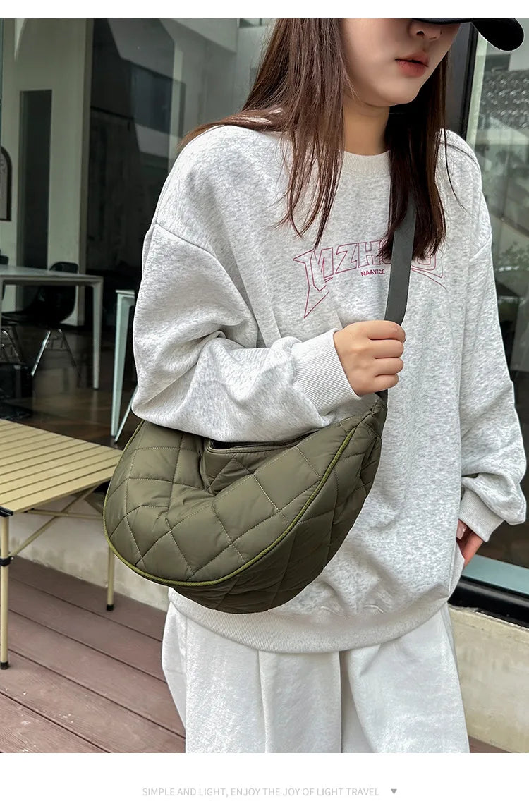 Sac Bandoulière Demi-Lune Nylon