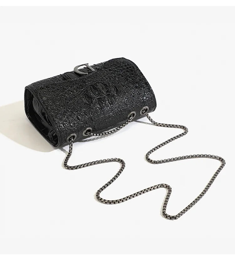 Mini Sac Paillettes Chaîne Dorée