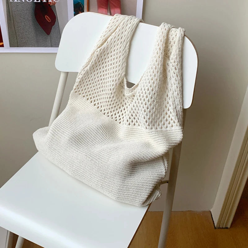 Sac Cabas Crochet Tressé