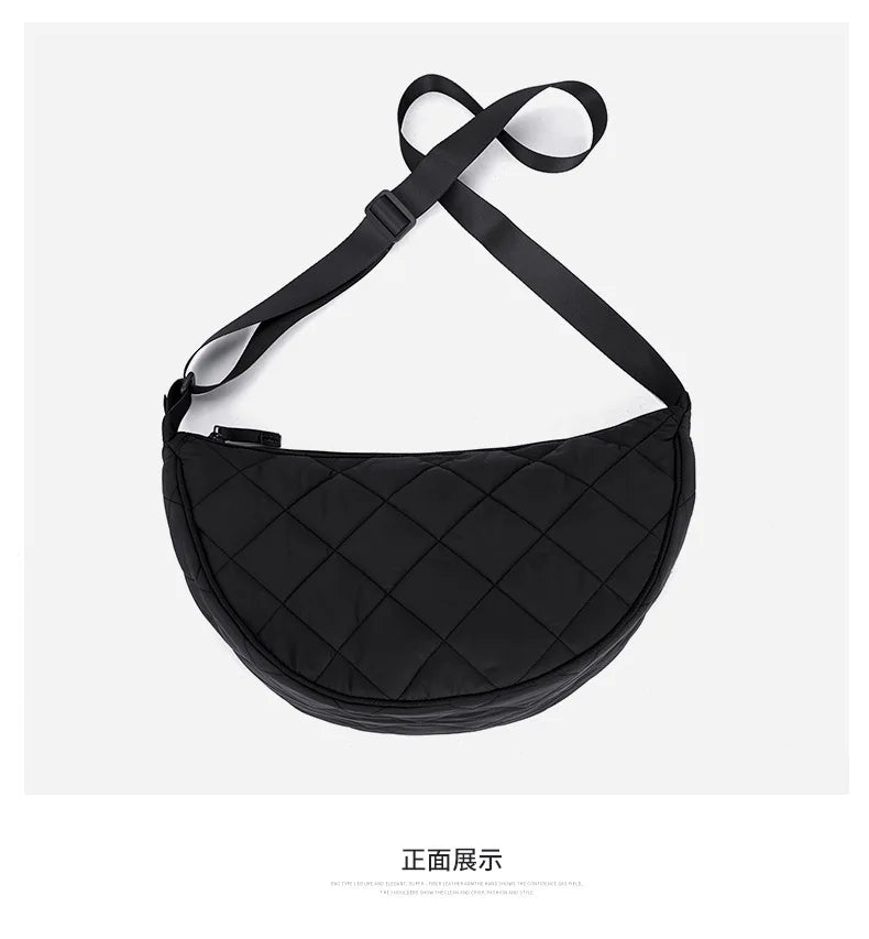 Sac Bandoulière Demi-Lune Nylon