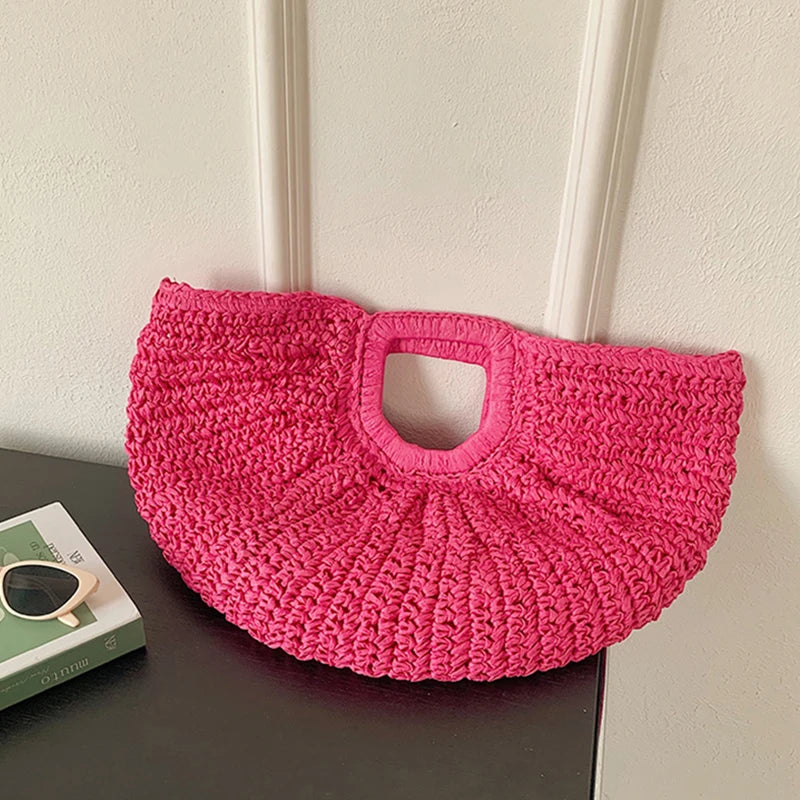 Sac de Plage Paille Tressée