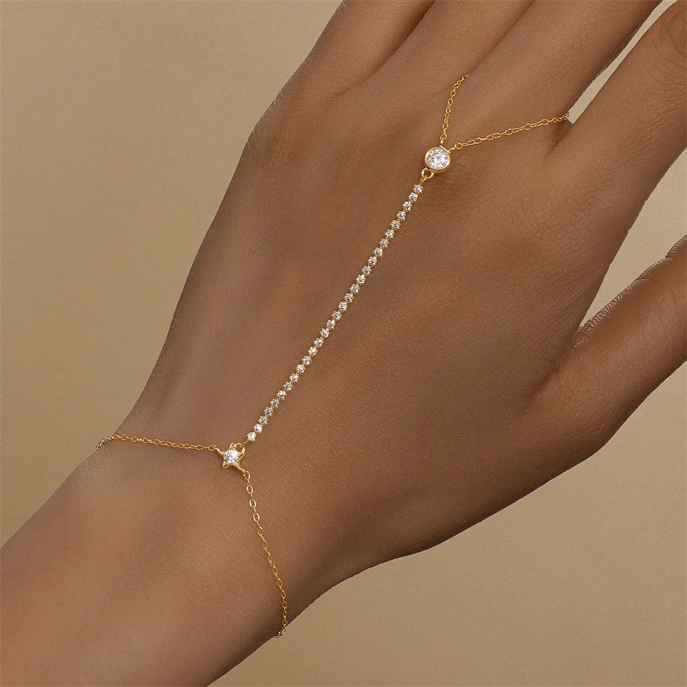 Bracelet Argent 925 Cœur & Étoile