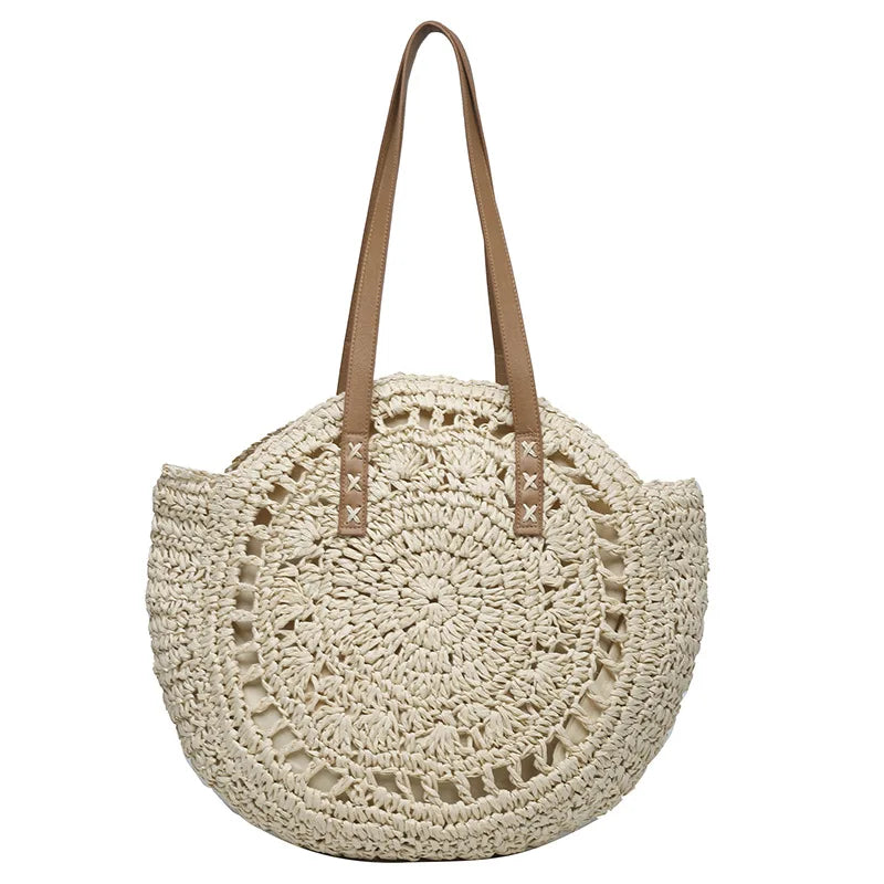 Sac de Plage Paille Rond Vacation