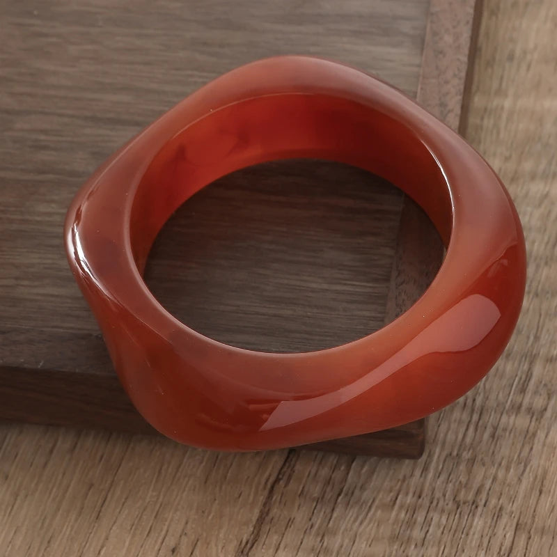 Bracelet Jonc Résine Vintage