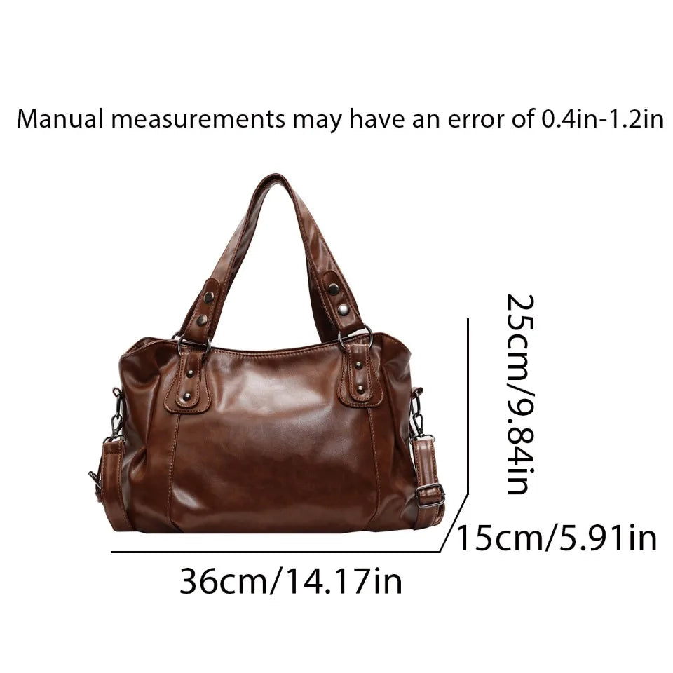 Sac Bandoulière Bicolore Grande Capacité