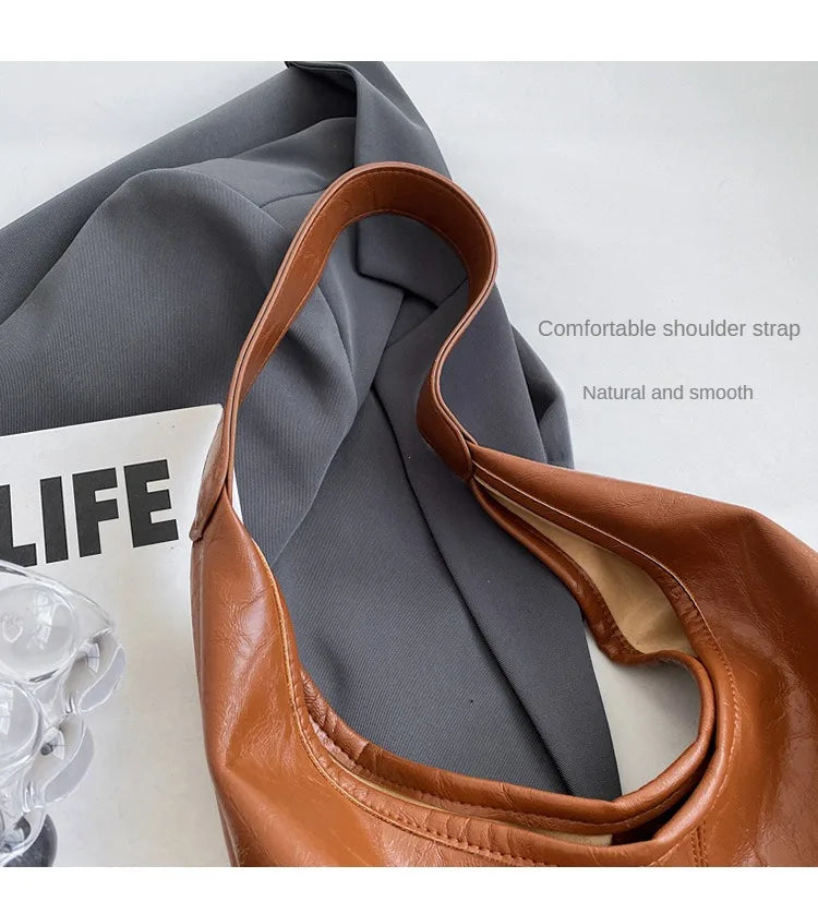 Sac Bandoulière Daim Grande Capacité