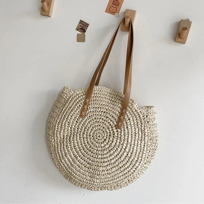 Sac de Plage Paille Rond Vacation