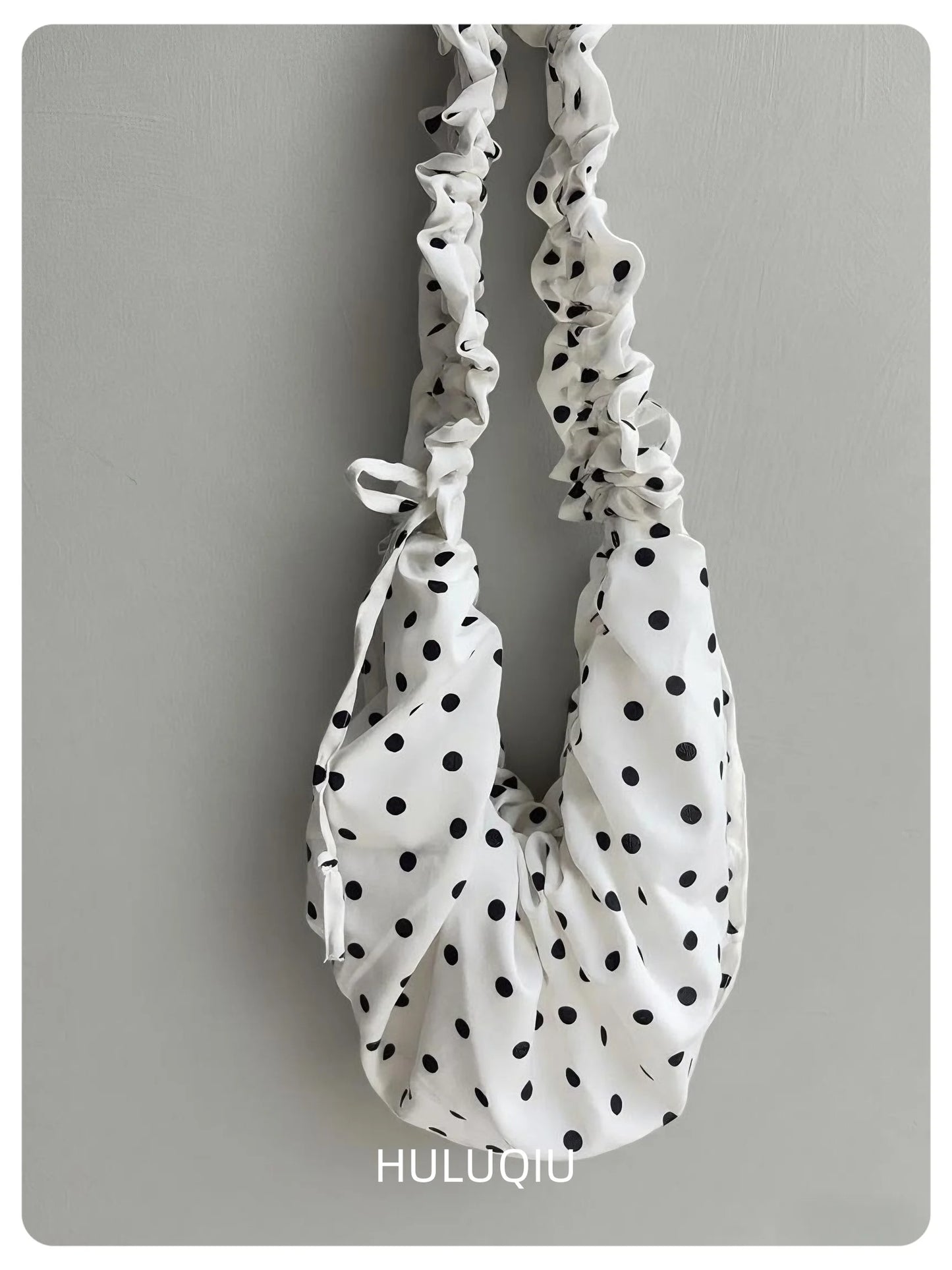 Sac boulette polka dot rétro noir blanc - Maison Masy