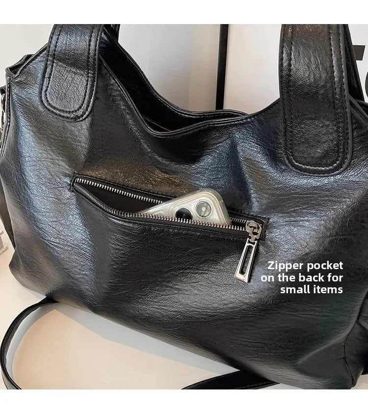 Sac Bandoulière Bicolore Grande Capacité