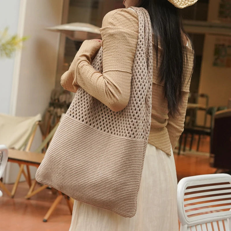 Sac Cabas Crochet Tressé
