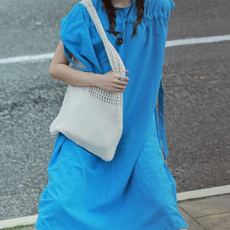 Sac Cabas Crochet Tressé