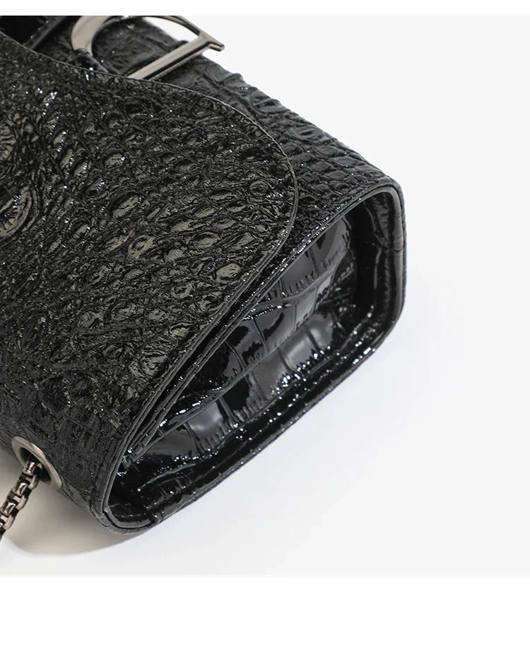Mini Sac Paillettes Chaîne Dorée