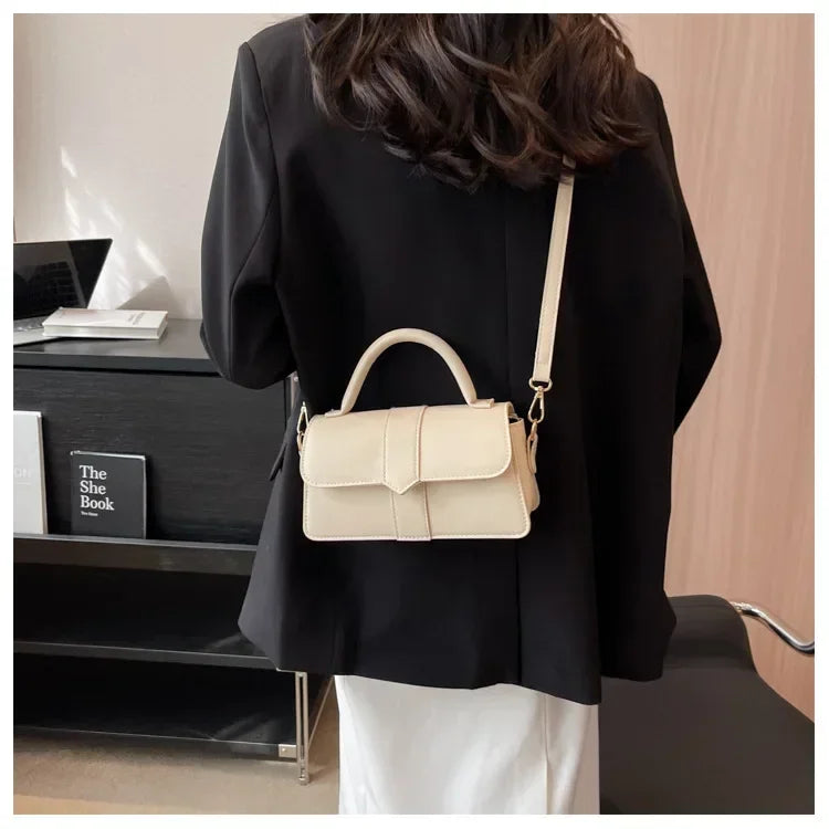 Sac Carré Cuir PU Mini Élégant