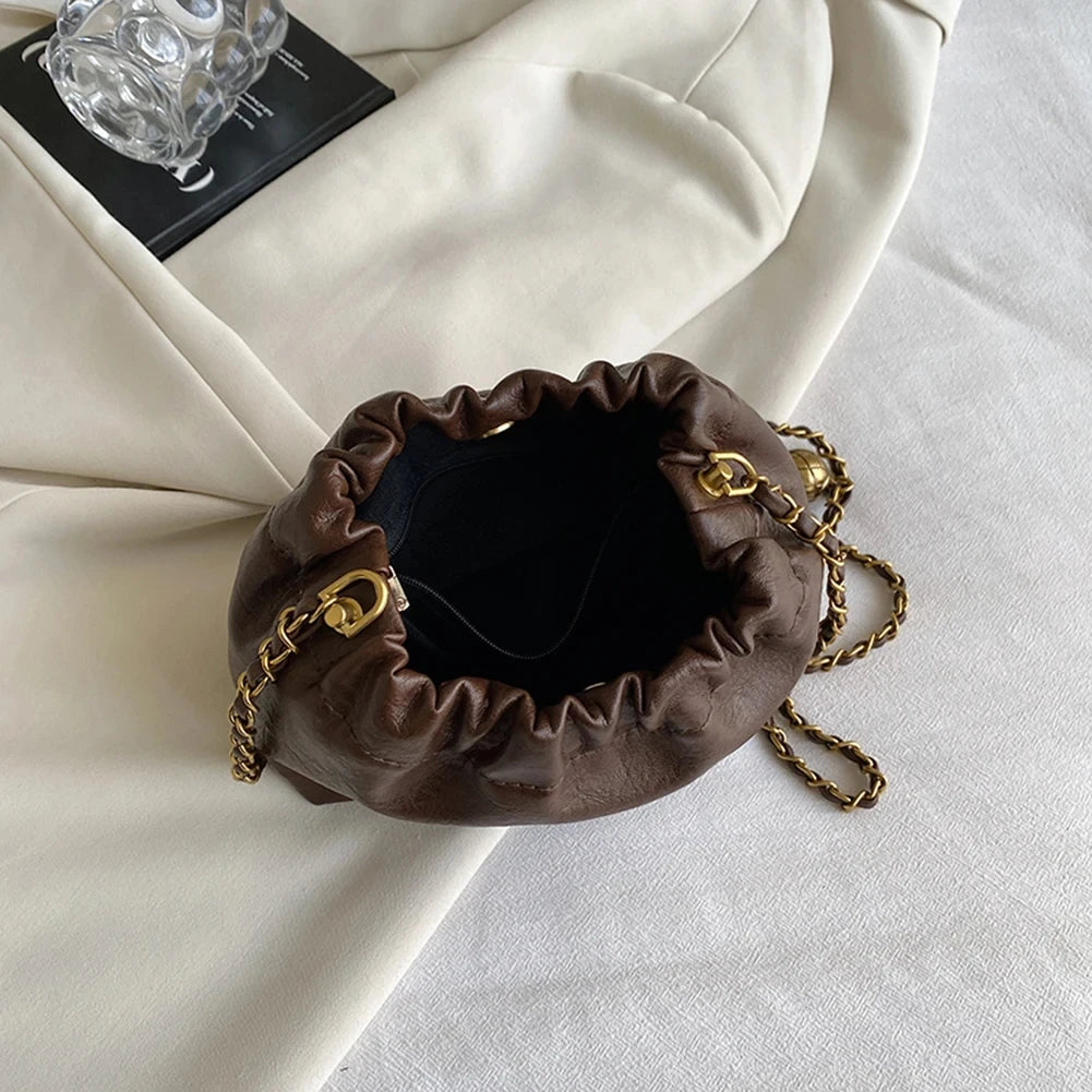 Sac Hobo Chaîne Plissé