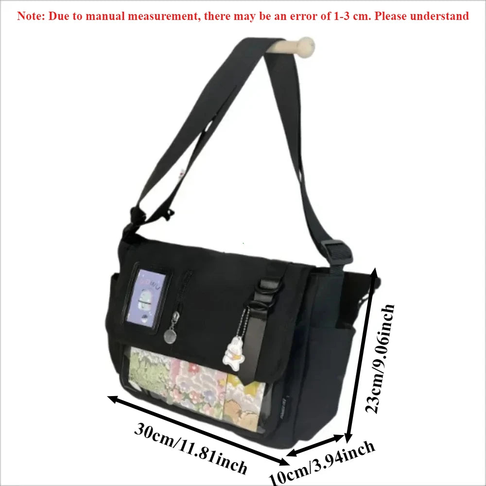 Sac Transparent Harajuku Y2K Badges