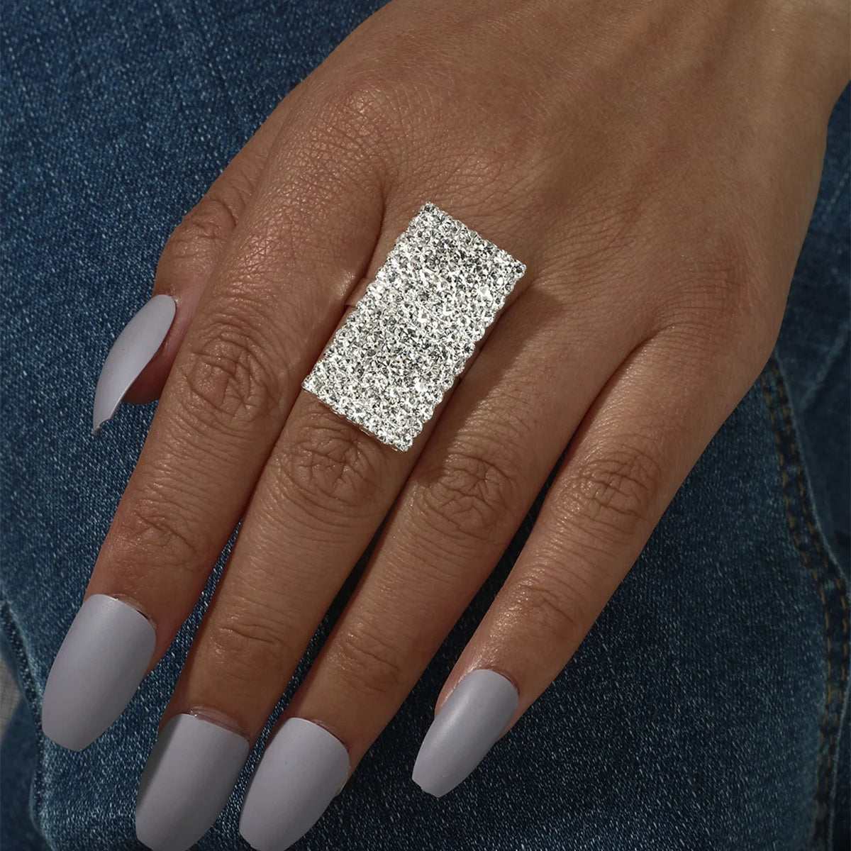 Sliver Crystal Rings for women Big Butterfly Women Wedding Band Cubic Zirconia Statement Rings for women Jewelry Gifts