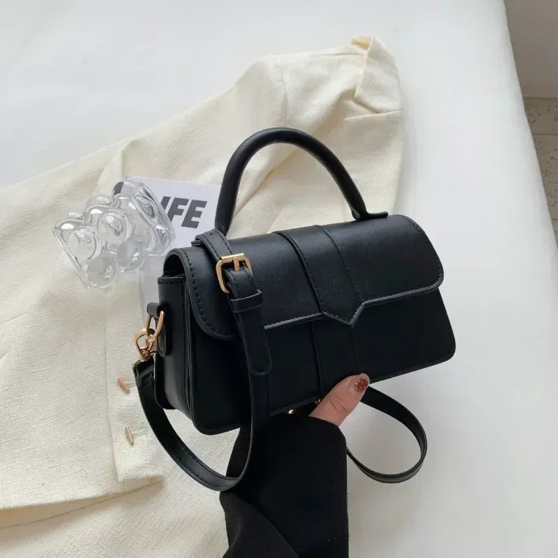 Sac Carré Cuir PU Mini Élégant