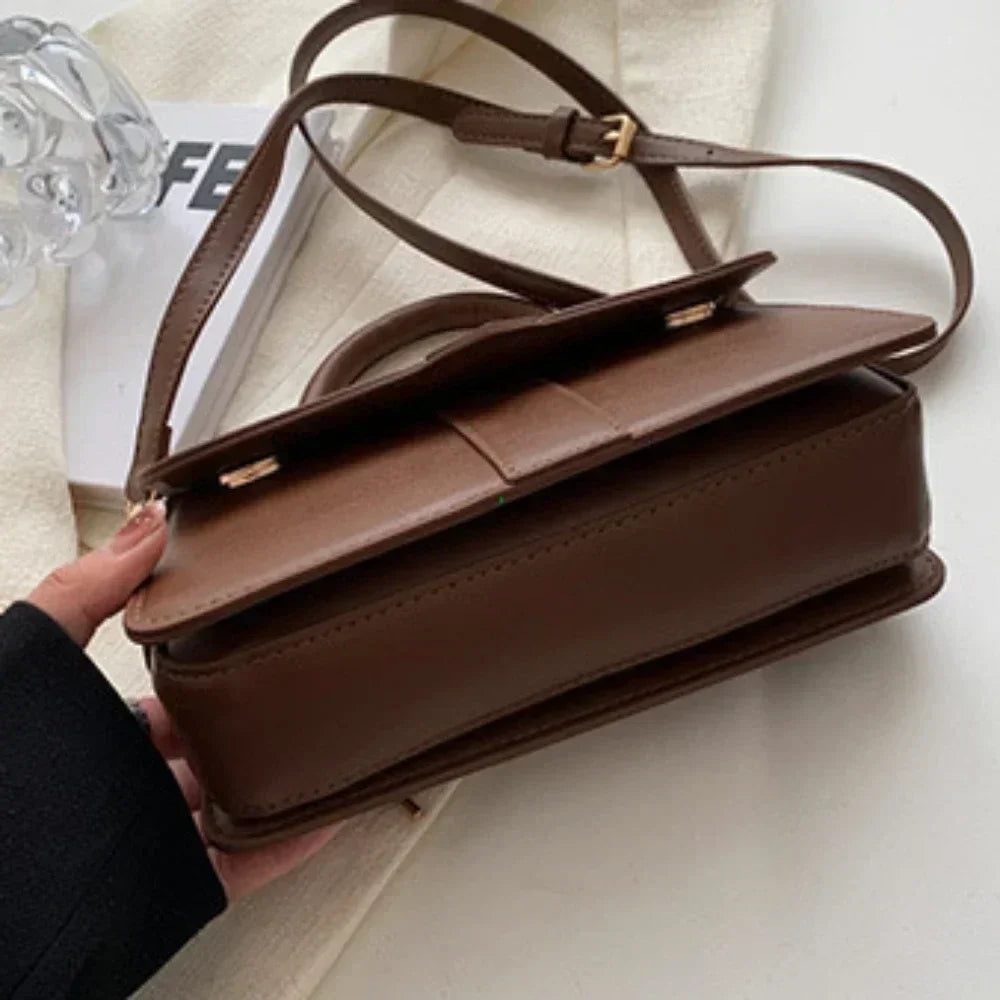 Sac Carré Cuir PU Mini Élégant