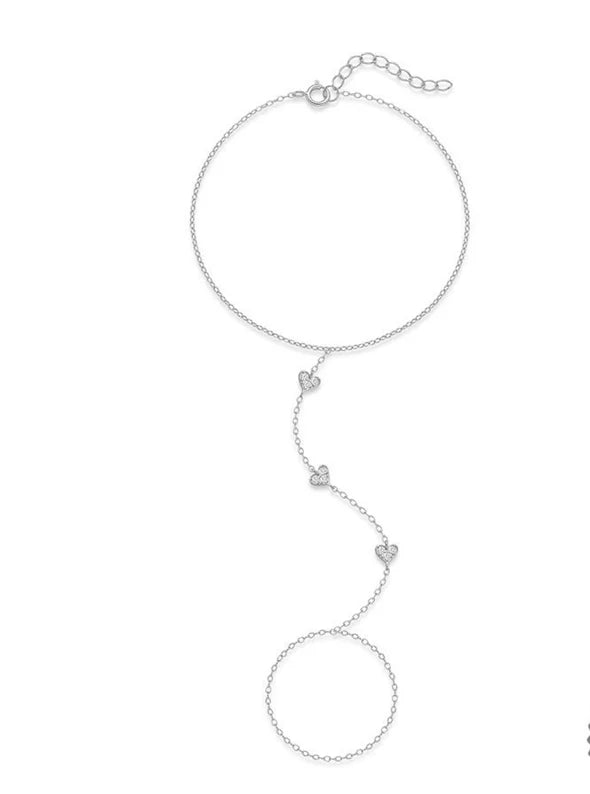 Bracelet Argent 925 Cœur & Étoile
