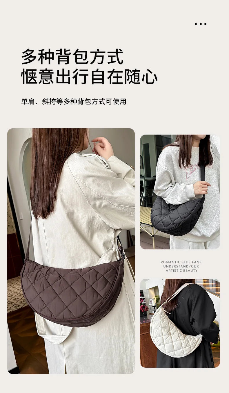 Sac Bandoulière Demi-Lune Nylon