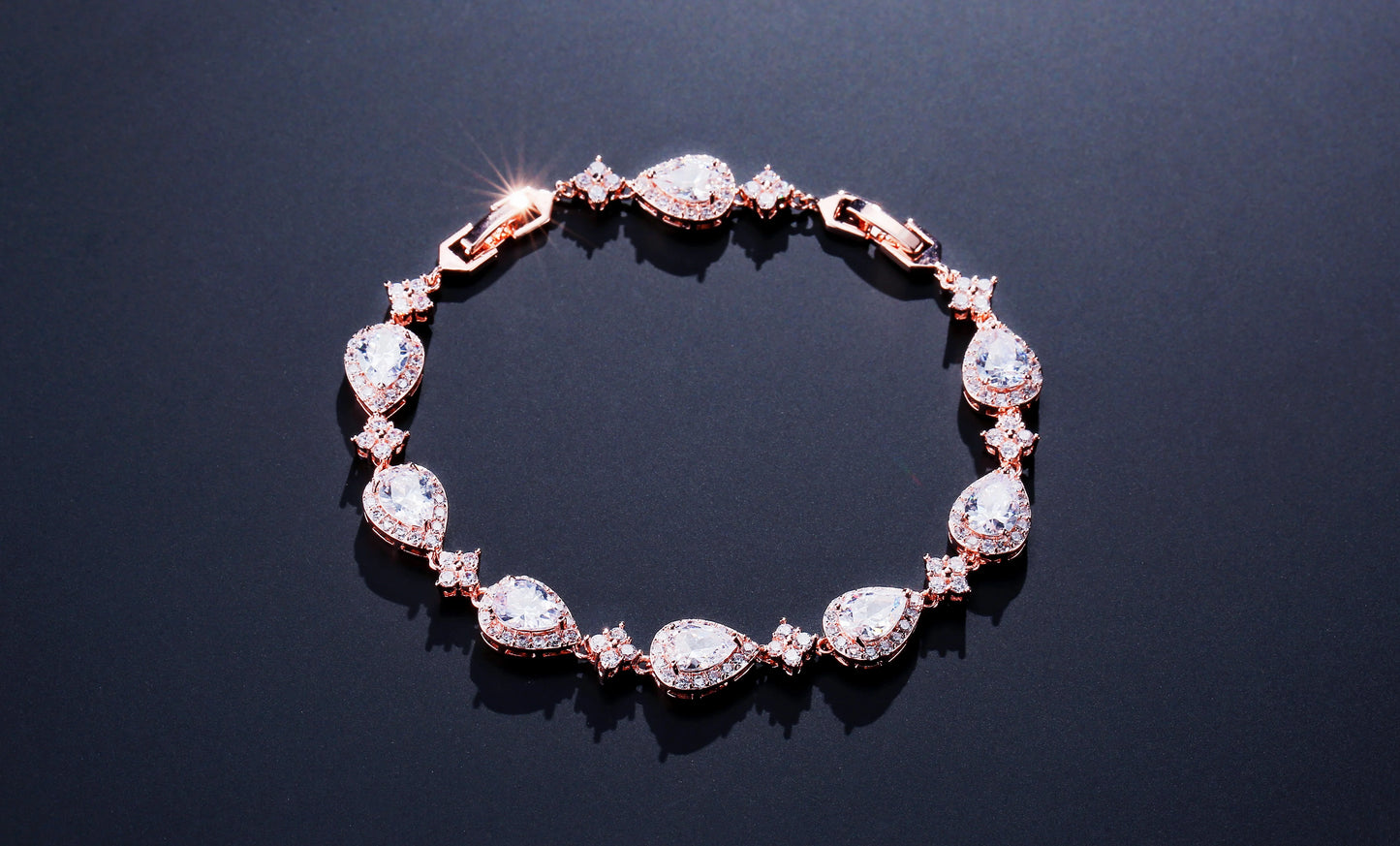 Bracelet Zircon Goutte d'Eau