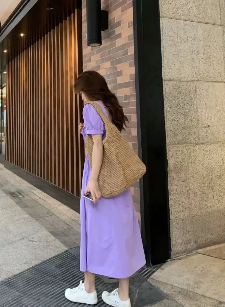 Sac Tote Paille Français Vacances