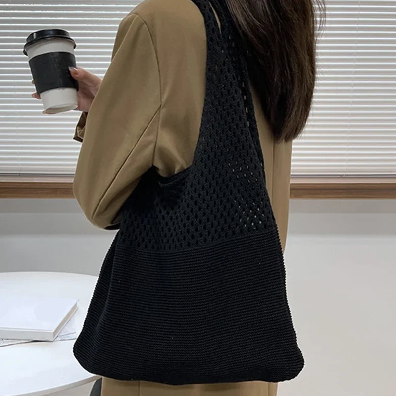 Sac Cabas Crochet Tressé