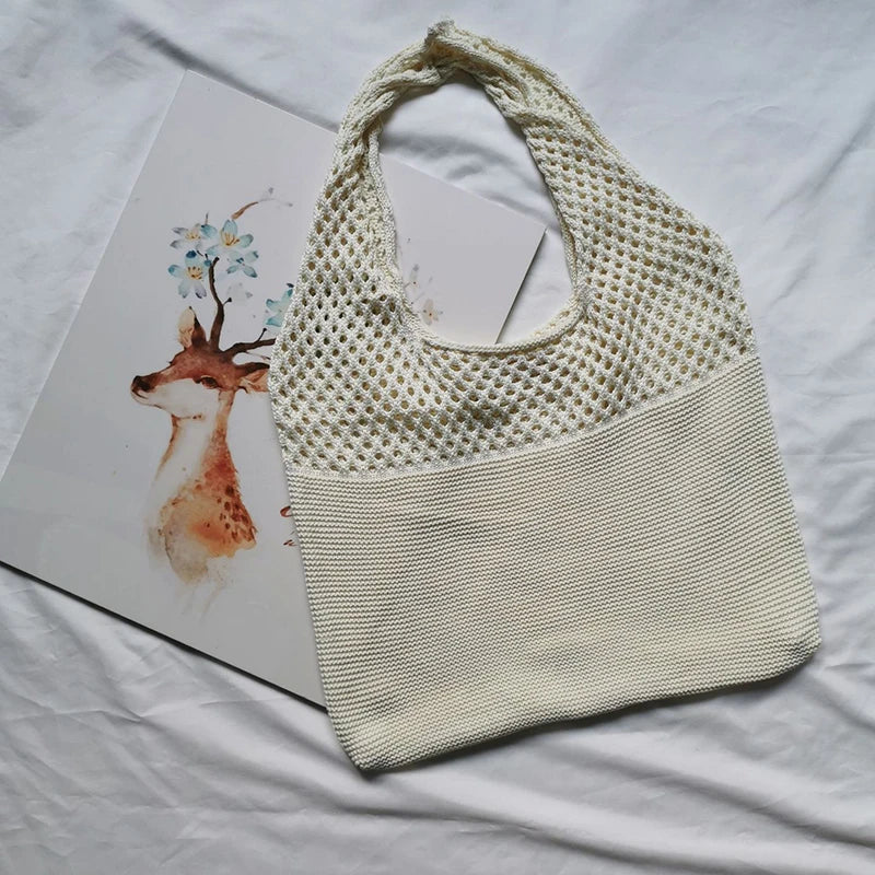 Sac Cabas Crochet Tressé