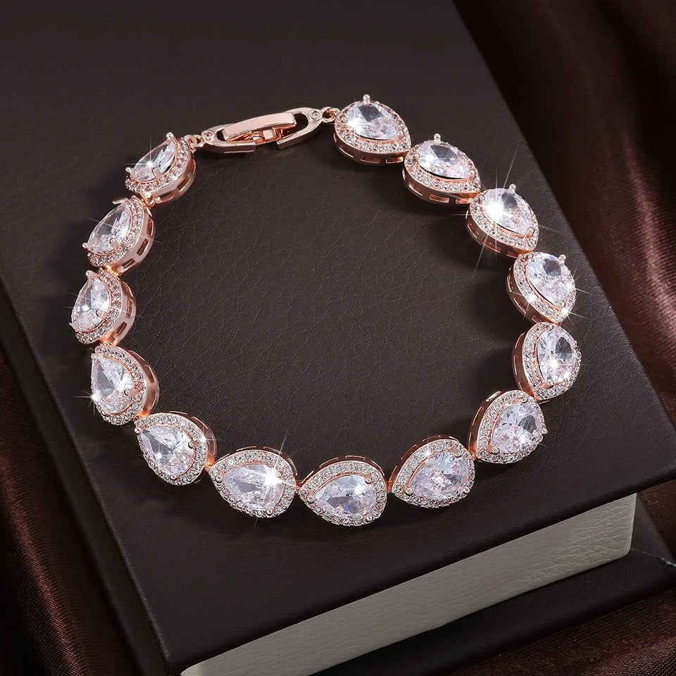 Bracelet Zircon Goutte d'Eau