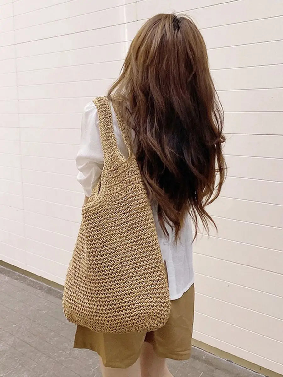 Sac Tote Paille Français Vacances