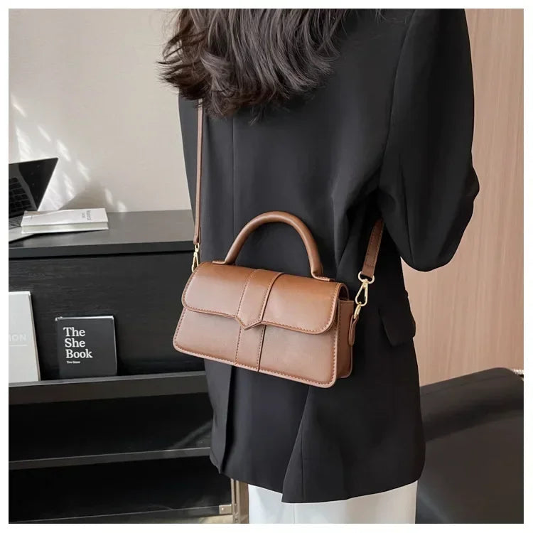 Sac Carré Cuir PU Mini Élégant