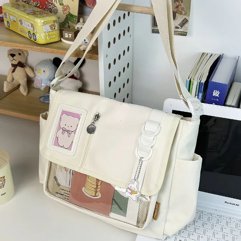 Sac Transparent Harajuku Y2K Badges