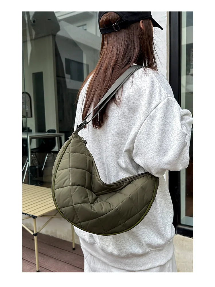 Sac Bandoulière Demi-Lune Nylon