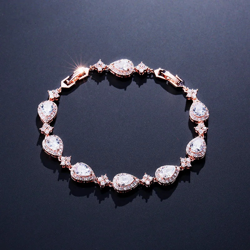 Bracelet Zircon Goutte d'Eau