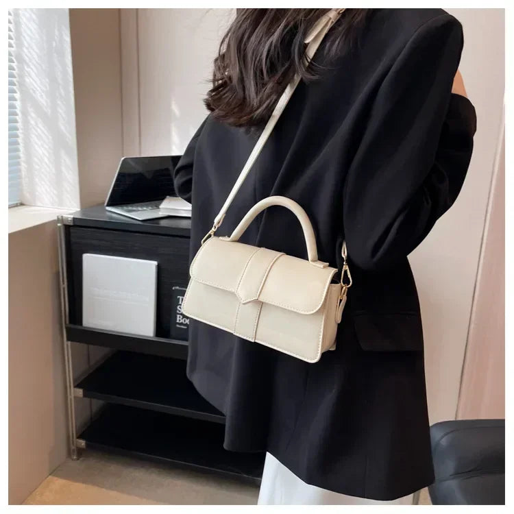 Sac Carré Cuir PU Mini Élégant