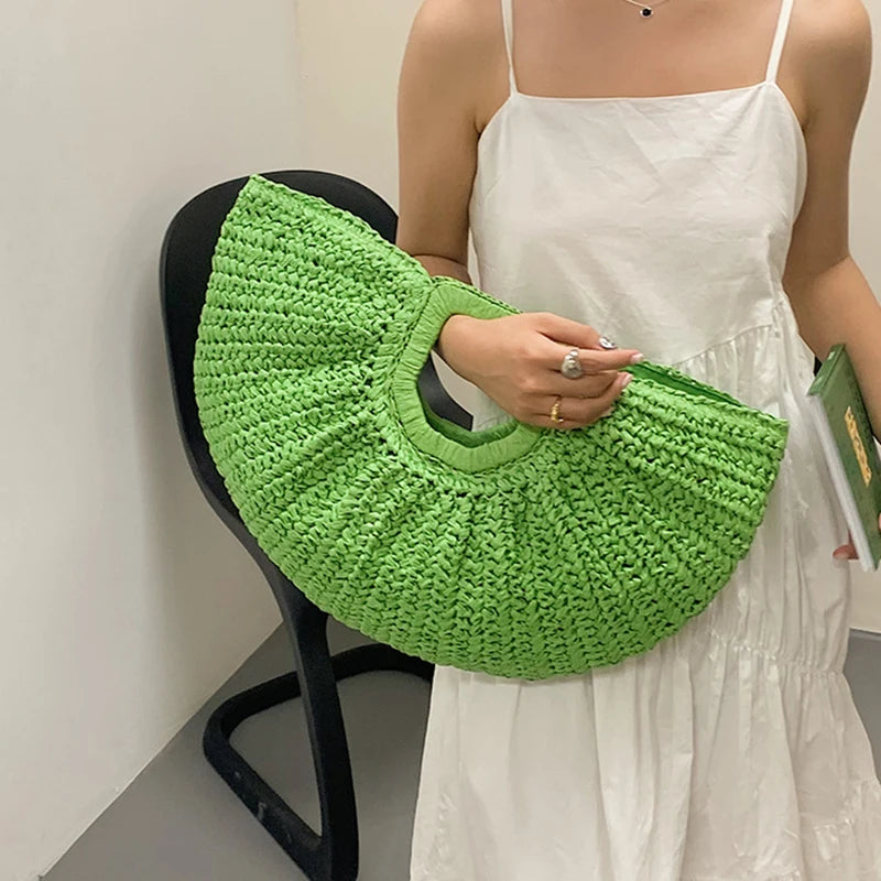 Sac de Plage Paille Tressée