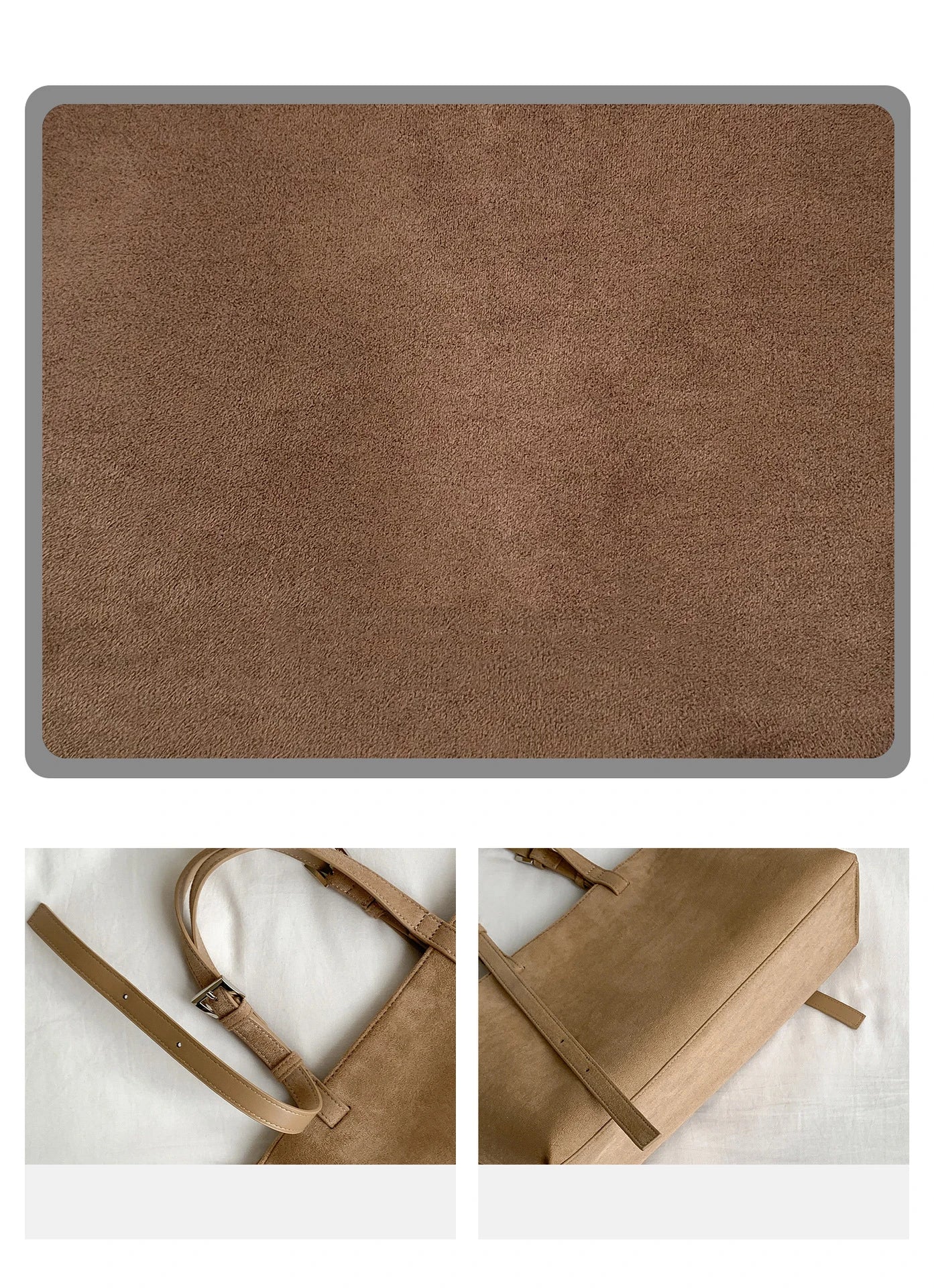 Tote Bag Cuir PU Souple Grande Taille