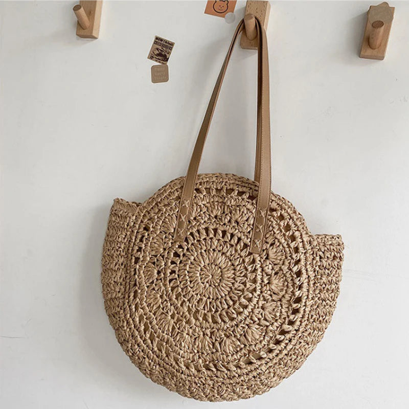 Sac de Plage Paille Rond Vacation