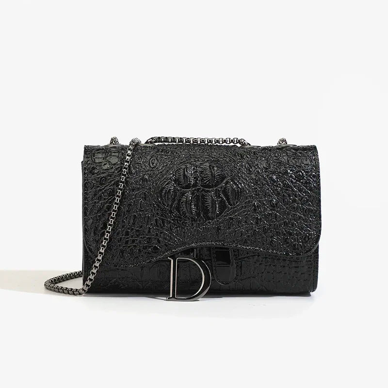 Mini sac paillettes chaîne dorée soirée noir - Maison Masy