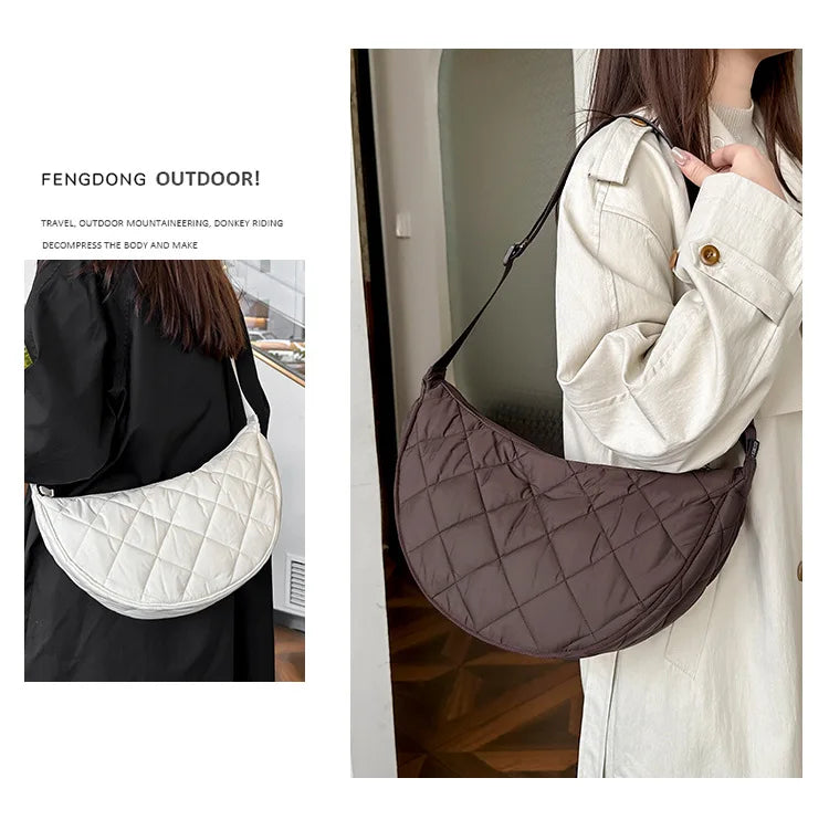 Sac Bandoulière Demi-Lune Nylon