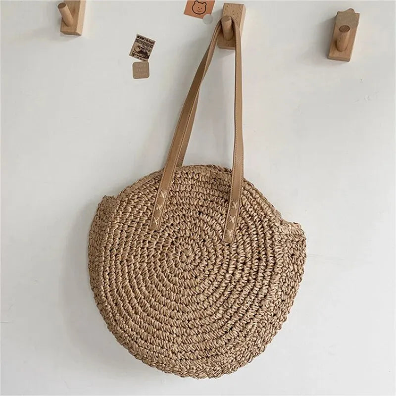 Sac de Plage Paille Rond Vacation