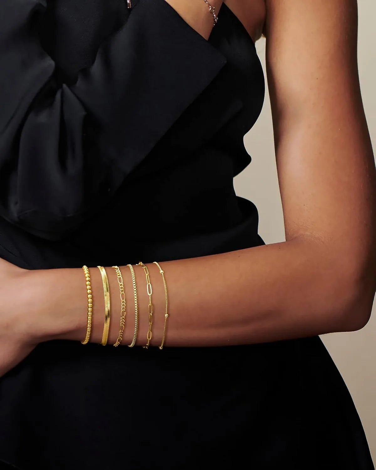 Set Bracelets Or 14K Empilables