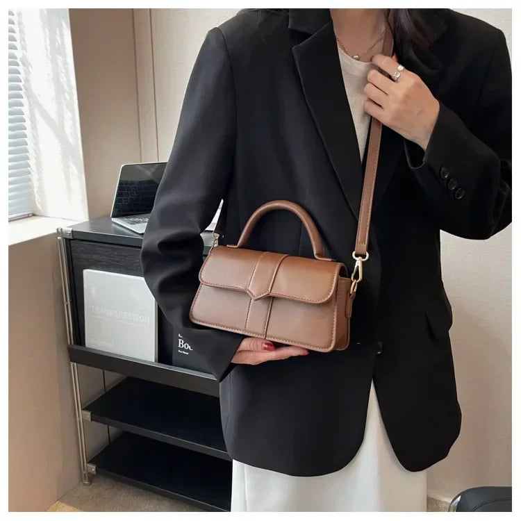 Sac Carré Cuir PU Mini Élégant