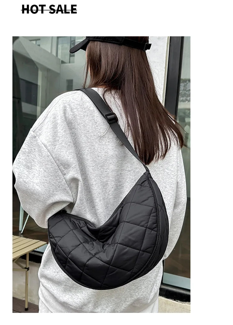 Sac Bandoulière Demi-Lune Nylon