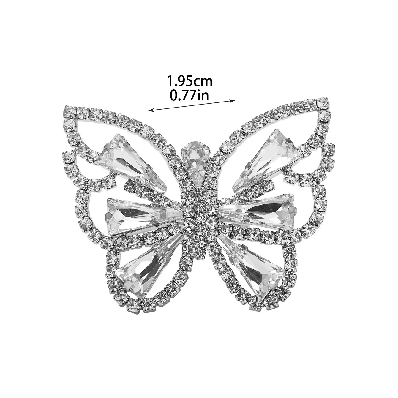 Sliver Crystal Rings for women Big Butterfly Women Wedding Band Cubic Zirconia Statement Rings for women Jewelry Gifts