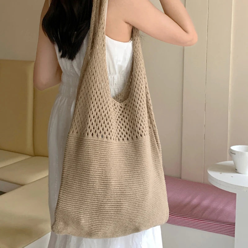 Sac Cabas Crochet Tressé