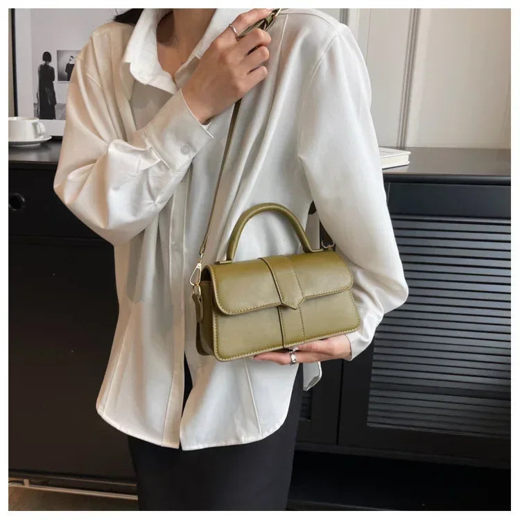 Sac Carré Cuir PU Mini Élégant